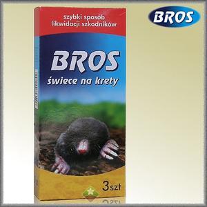 Bros świece na krety 3 sztuki