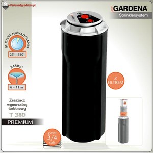 Zraszacz wynurzalny turbinowy T 380 Premium Gardena (8206)